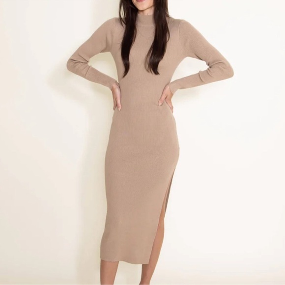 Mable Dresses & Skirts - Mable | Ribbed Sweater Dress
